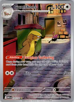 Gumshoos 153/132 Illustration Rare Mega Evolution NM - Image 1