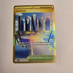 Pokemon Levincia 244/182 SV10 Destined Rivals Holo Hyper Rare Trainer Stadium - Image 1