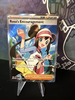 Pokemon Rosa's Encouragement 114/088 Full Art Me03: Perfect Order Holo - Image 1