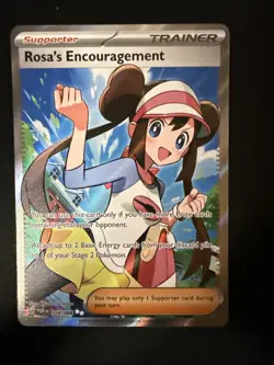 Pokemon Rosa's Encouragement 114/088 Full Art Me03: Perfect Order Holo - Image 2