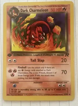 Pokemon Dark Charmeleon 32/82 Team Rocket 1st Edition Stage 1 English - Image 1