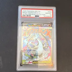 Pokemon Mega Charizard X ex 023 Me: Mega Evolution Promo Holo 360 HP Eng PSA 10 - Image 1