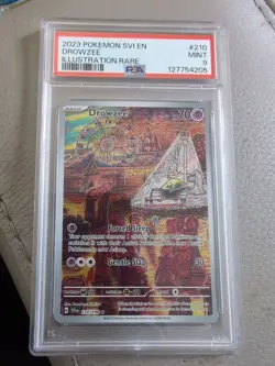 Pokemon Drowzee Illustration Scarlet & Violet Base Set 210/198 PSA 9 - Image 1