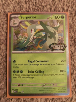 Serperior MEP 064 Promo Perfect Order Prerelease Stamped Deck - NM - Pokemon TCG - Image 1