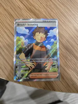 Pokemon TCG Journey Together Brock’s Scouting 179/159 Full Art Trainer - Image 1