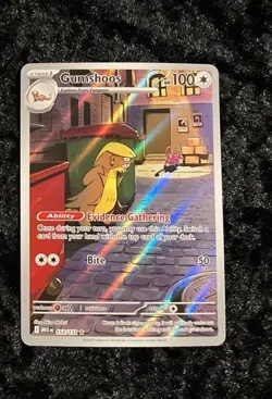 Pokemon Mega Evolution Gumshoos 153/132 Illustration Rare Full Art NM - Image 1