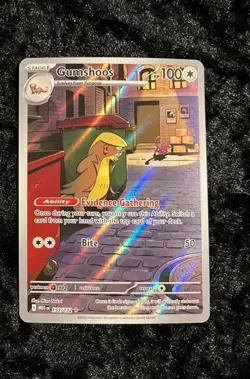 Pokemon Mega Evolution Gumshoos 153/132 Illustration Rare Full Art NM - Image 2