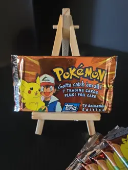 3 x Sealed Pokemon Topps Series 1 Booster Packs - Blue Logo 1999 English - Image 4