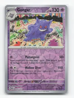 Pokemon TCG - Gengar 094/165 Near Mint Rare 151 Reverse Holo - Image 1