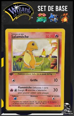 Salameche 46/102 Edition 1 Ed 1 Set De Base Wizards Carte Pokemon FRA - Image 1