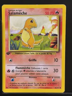 Salameche 46/102 Edition 1 Ed 1 Set De Base Wizards Carte Pokemon FRA - Image 2