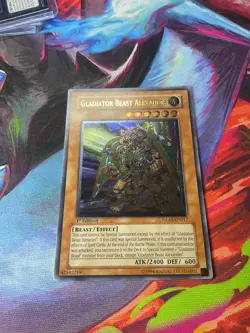 GLAS-EN017 Gladiator Beast Alexander Ultimate Rare 1st Edition NM Yugioh Card 💎 - Image 1