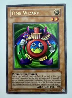 Yu-Gi-Oh! TCG Time Wizard Metal Raiders MRD-065 Unlimited Ultra Rare Holo MP - Image 1