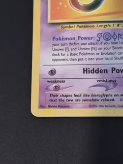 Pokemon Unown J 38/53 Black Star Promo Rare Card Light Play - Image 3