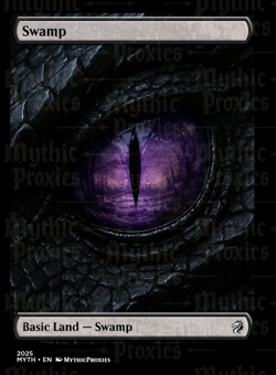 Swamp Dragon Eye Showcase High Quality Altered Art Custom Card - Image 1