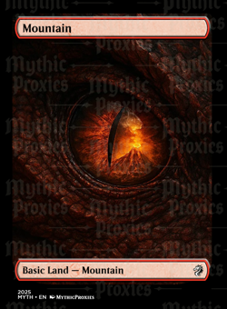 Mountain Dragon Eye Showcase High Quality Altered Art Custom Card - Image 1