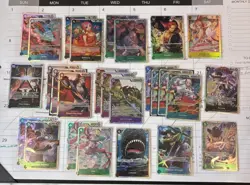 One Piece TCG - ENGLISH SR LOT - (LOT OF 27 SR CARDS) PACK FRESH NEAR MINT+ - Image 1