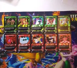 Dragon Ball GT, 10 Card Lot Holo Foil mostly mint condition - Image 1
