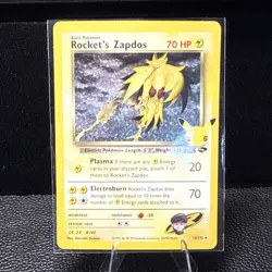 Rocket's Zapdos 15/132 Pokemon Celebrations Classic Collection Holo Card - Image 1