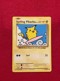 Pokemon TCG Surfing Pikachu 111/108 Regular Secret Rare Pokemon Card - Image 1