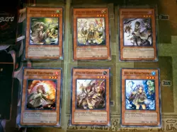 YUGIOH CHARMER SET WYNN + HIITA + DHARC + AUSSA + ERIA + LYNA COMMON 1ST (6 CARD - Image 1