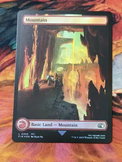 Mountain Final Fantasy Mtg L 0305 Foil Land Magic The Gathering - Image 1