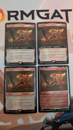 MTG Assassin's Creed Spear of Leonidas 0219 Etched 0165 0038 Foil 4x - Image 1