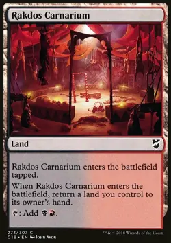 Magic the Gathering MTG Rakdos Carnarium (273) Commander 2018 LP - Image 1