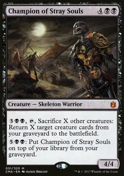 Magic the Gathering MTG Champion of Stray Souls (51) Commander Anthology LP - Image 1