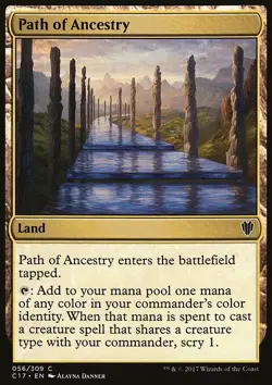 Magic the Gathering MTG Path of Ancestry (56) Commander 2017 LP - Image 1
