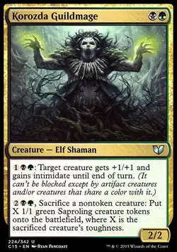 Magic the Gathering MTG Korozda Guildmage (224) Commander 2015 LP - Image 1