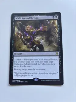 Malicious Affliction C14 Lightly Played Mtg - Image 1