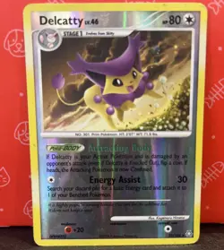 Pokemon Diamond & Pearl - Legends Awakened Delcatty Reverse Holo #23 Light Play - Image 1