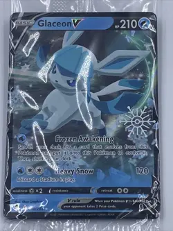 Glaceon V Pokemon TCG: 2023 Holiday Calendar Stamp Promo 040/203 Sealed - Image 2