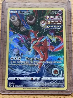 2023 Pokemon Deoxys Crown Zenith Galarian Gallery Full Art Holo GG12/GG70 - Image 1