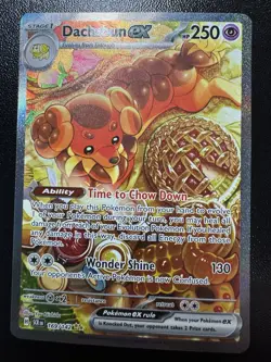 Pokemon Dachsbun ex 169/142 SV07 Stellar Crown Illustration Rare NM - Image 1