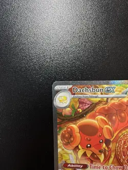 Pokemon Dachsbun ex 169/142 SV07 Stellar Crown Illustration Rare NM - Image 3