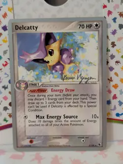 Pokemon TCG Delcatty 5/109 World Championships 2004 Kevin Nguyen Signature NM - Image 1