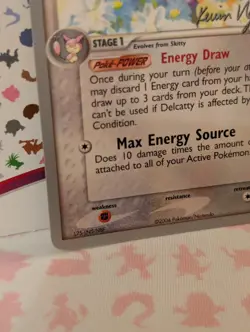 Pokemon TCG Delcatty 5/109 World Championships 2004 Kevin Nguyen Signature NM - Image 5