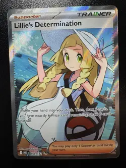 Pokemon Mega Evolution Lillie's Determination 169/132 Full Art Trainer - Image 1