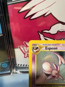 Pokemon Espeon Neo Discovery Holo Rare 80HP Stage 1 1/75 Psychic 2001 - Image 2