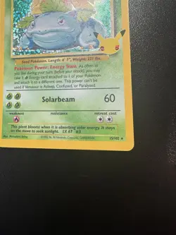 Pokemon Celebrations Venusaur 15/102 Classic Collection Holo Near Mint - Image 5
