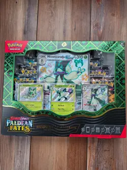 pokemon paldean fates premium collection box- Meowscarada Ex - Image 1