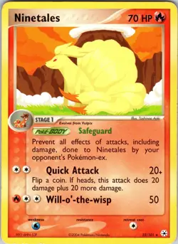 Ninetales 22/101 Hidden Legends Pokemon LP Normal - Image 1