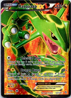 Pokemon Dragons Exalted Rayquaza EX 123/124 Full Colour Holo - Image 2