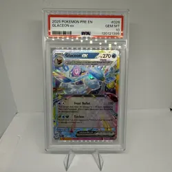 Pokemon Glaceon EX 026/131 Double Rare Prismatic Evolutions PSA 10 - Image 1
