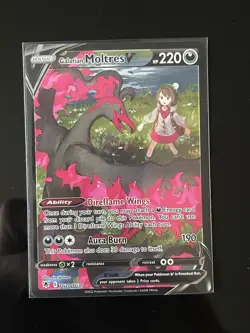 Pokemon Galarian Moltres V Astral Radiance Ultra Rare 220 HP TG20/TG30 Holo Eng… - Image 1
