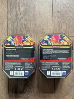 Pokemon TCG: Mega Charizard X & Mega Charizard Y Tins - Set Of 2 - Sealed - Image 2