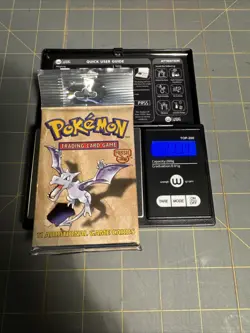 Pokemon Fossil Unlimited Long Crimp Vintage Booster Pack Heavy 21.34g - Image 2