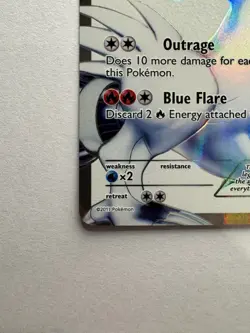 Pokemon TCG Reshiram 113/114 Black White Holo Full Art Ultra Rare Card - Image 4